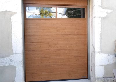 porte sectionnelle à vitrage